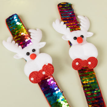 Christmas Reindeer Wrist Band - Set of 2