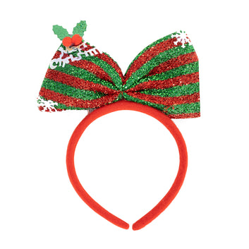 Christmas Bow Hairband - Set of 2