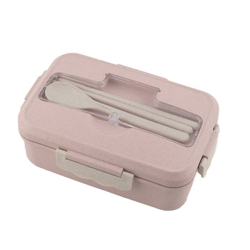 Kids Dusty Colored Lunchbox with Spoon