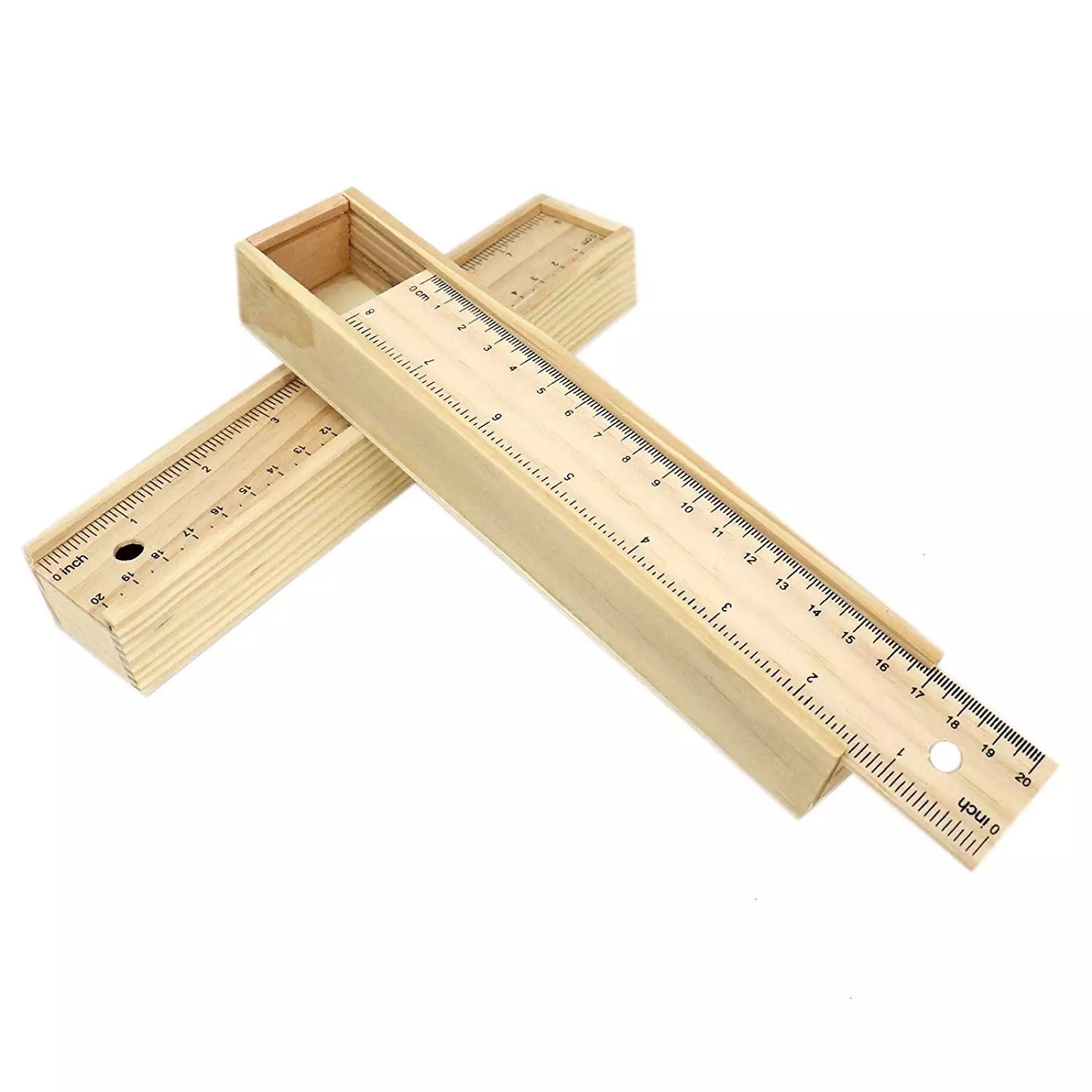 Wooden Ruler Pencil Case