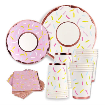 Donut Grow Up Tableware - Set of 96